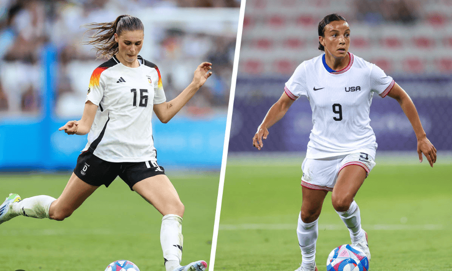 足球比赛中，女选手们奋力厮杀